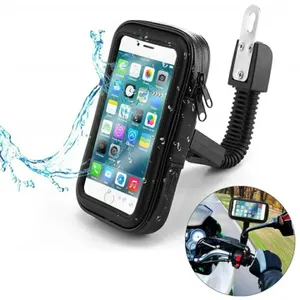 Weather Resistant Bike Mount For All smart Phone Stand 360 Waterproof Phone Holder 360 Rotation Adjustable Navigation Bracket Motorcycle Phone Holder