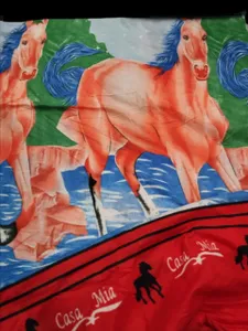 Stylish Horse Print 6├â┬ù5 Bedsheet for Bedroom Decor