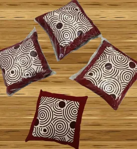 Velvet  Cushion Covers Pack of 4 Square Design for Sofa Home Decor