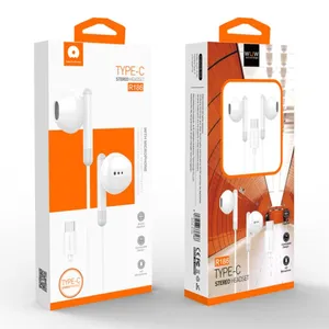 Type C 3.5mm Headset Stereo Music Earbud Wired Headphones With MIC DAC Chip For Samsung Xiaomi Google Pixel Poco Realme Computer