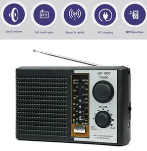 fm radio Support TF/USB Rechargeable & UM-1 battery Mini Radio Handheld Balt FM Radio For The Elderly