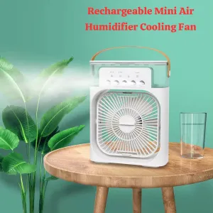 Rechargeable Mini Air Humidifier & Fan