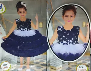 Girls├ó┬Ç┬Ö Net Frock ├ó┬Ç┬ô Elegant Party Wear (Age 1 to 2, Made in India)