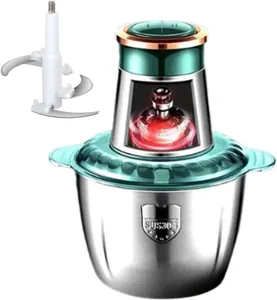 PowerChopâ¢ 2L Multifunctional Electric Food Chopper, 2L Kitchen Mini Food Chopper 2L Stainless Steel Bowl 2 Speed Control Electric Food Chopper