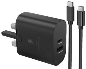 Samsung 35W Power Adapter Duo ΓÇô USB-C and USB-A Wall Charger