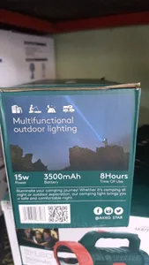 Akko Star Led Torch 15W -High Power Emergency Rechargeable LED Portable Bright Adjustable Beam Flashlight