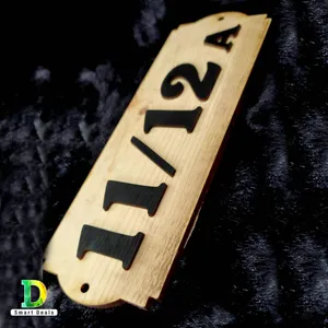 Wooden Address Door Number School Class Number Board