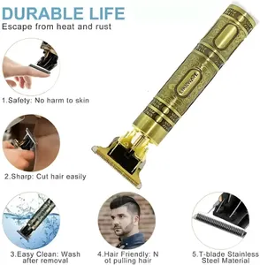 T9 Vintage Men's Hair Clipper ΓÇô Professional Electric Shaver & Rechargeable Trimmer