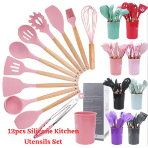 12pcs Silicone Kitchen Utensils Set