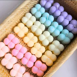 Mini Scented Bubble Candles Random Colors 6 Pcs