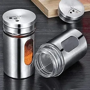 12 Pcs Steel Spice Bottle Set (P07078).