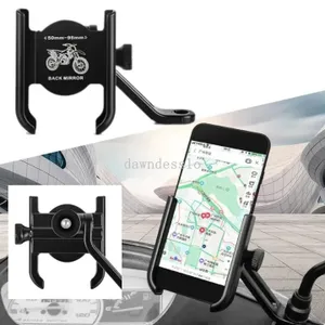 Aluminum Bicycle And Motorbike Mobile Phone Holder For Said Mirror  Rotatable Motorbike Phone Holders Handlebar Stand Mount Bracket