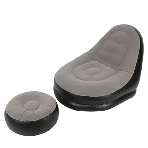 2-in-1 Inflatable Lounge Set ΓÇô Sofa & Foot Stool with Built-in Pump