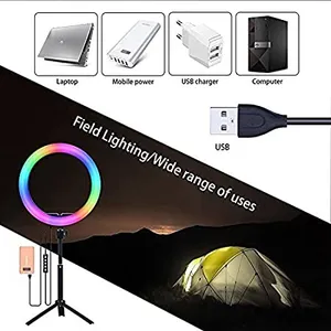 RGB Led Ring Light With Stand - MJ26 (P04779).