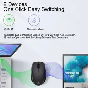 HP FM530A Dual-Mode Wireless + Bluetooth Mouse ΓÇô Versatile Multi-Device Control