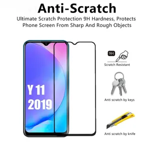 3D Full Glue Tempered Glass for Vivo Y15 ΓÇô 9H Full Cover Edge-to-Edge Protection