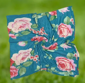 6├â┬ù5 Beautiful Multicolour Anemone Roses Digital Printed Bedsheets