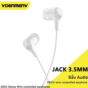 VDENMENV DR25 Stereo Wire-Controlled Earphones ΓÇô 3.5mm High-Fidelity Audio