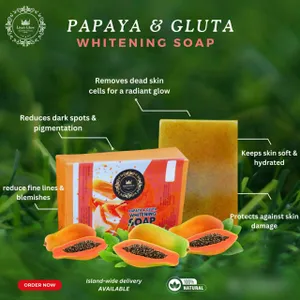 Liya's Glow Papaya & Gluta Whitening Soap