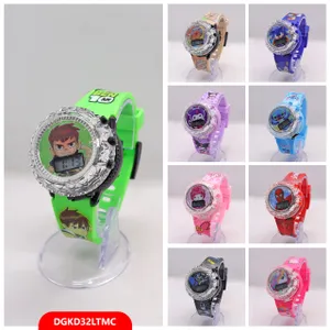 CARTOON LED LIGHTS FASHION RUBBER STRAP WATCHES FOR KIDS -Multi Design and Colors