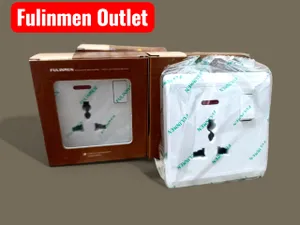 2 pcs  FULINMEN Wall Multi Plug Base Point Socket Outlet Universa