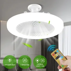 Ceiling Fan with Remote Control LED Light - E27 (P05571)