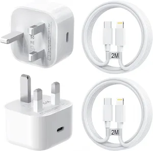 iPhone 20W USB-C Fast Charging Set (Power Adapter + 2M Lightning Cable)