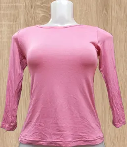 Casual Wear Full Sleeve Women Boat Neck T-shirt