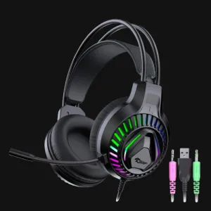 CELEBRAT GM-3 Stereo Gaming Headset 7.1 Stereo Deep Bass Headset with Microphone Noise Cancelling Headphones USB Plug With Glaring Led Light RGB Heads