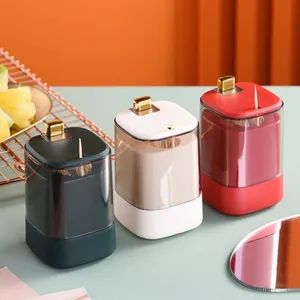Toothpick Storage Box Mini High Capacity Dust-proof Food Grade PP Luxury Automatic Pop-up Home Supplies