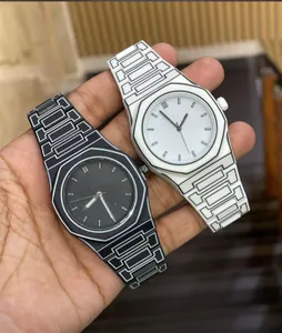 WATCHES FOR MEN ├ó┬Ç┬ô Nomanda Matte Plastic Belt | Black & White | Trend Collection