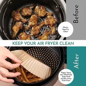 Air Fryer Leaf paper (100pcs) (P00375).