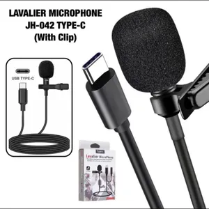LAVALIER Microphone JH-042 Type-C ΓÇô Professional Clip-on Omni-Directional Mic