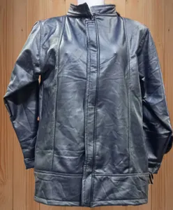 Classic Black Faux  Leather Jacket for Men ├ó┬Ç┬ô Stylish Winter Outerwear