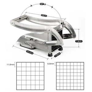 Stainless Steel Manual Potato Cutter Shredder French Fries Slicer Potato Chips Maker Meat Chopper Cutting Machine Kitchen Tools