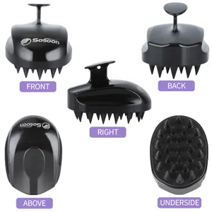 2pcs Scalp Massager Shampoo Brush ΓÇô Non-Electric, Fragrance-Free Silicone Brush for Hair Growth Support and Relaxing Scalp Stimulation