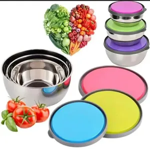 3 Pcs Stainless Steel Airtight Container (P06988).