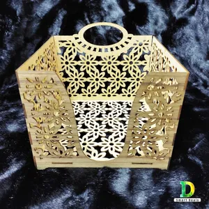 Wooden Paper Napkin Holder 02MM Thickness Hard Greenish Veenor board for Dining Table Tissue Holder, Wooden Flower Paper Napkin Holder