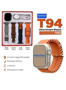 Haino Teko T94 Ultra Max Smart Watch With Four Set Strap And Wireless Charger For Men And Boys