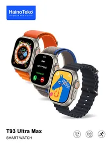 New HainoTeko T93 Ultra Max Smartwatch, Biggest Screen Size Ever with 3 Set Strap