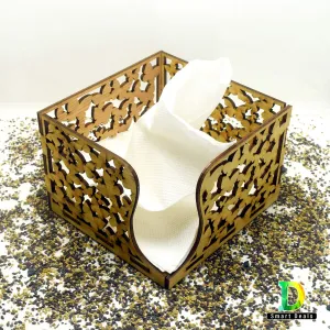 Wooden Paper Napkin Holder 4MM for Dining Table Tissue Holder, Wooden Butterfly Paper Napkin Holder