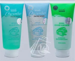 Evon cucumber face wash + cleanser and scrub set