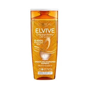 Elvive Haircare L'Oreal Paris Extraordinary Oil Weightless Nourishing Shampoom, Coconut, 400 ml