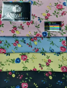 ROSHAN Printed Material – Premium Cotton Fabric (60" Width)