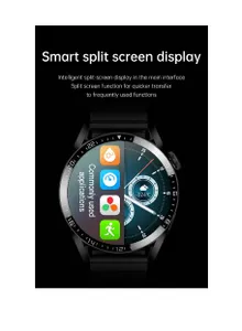 Germany Bluetooth Call Stainless Steel Men Sports Fitness Tracker IP67 Waterproof Smartwatch For IOS Android - Black