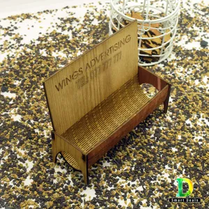 Wooden Visiting Card Holder For Office Table, Wooden Butterfly Visiting card Holder.