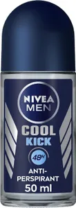 Nivea Men Cool Kick Anti-Perspirant Deodorant Roll-On, Men's Anti-Perspirant Deodorant, Fresh 48H Protection Deodorant Men's Roll-On + Cool-Care