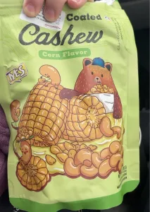 Roasted cashew (Corn Flavor)100g, cashew pack,  Organic Cashew, Nuts