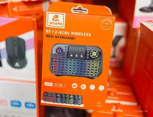 JEQANG JA-506 BT + 2.4GHz Wireless Mini Keyboard with Touchpad & RGB Backlight