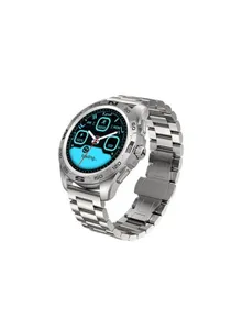 Haino Teko Germany Smart Watch Stainless Steel New Latest Edition Bluetooth Call Music Sports Health Heart Monitoring for Android and iOS Silver RW23